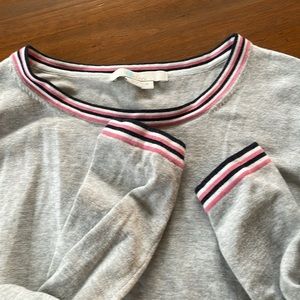 Boden sweatshirt with stripes trim